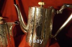 English Silverplate 6 pcs. Coffee/Tea Service by Lettner Silver Co