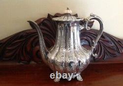 English Victorian Silver Plate Style 6 Pc Tea Set By Viners Sheffield