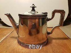 Ercuis Teapot Tea Pot Silver Plated Vintage Constantinople Orient Express AS-IS