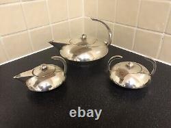 Escapade paris French silver plate art deco style tea set