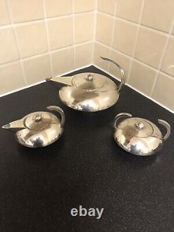 Escapade paris French silver plate art deco style tea set