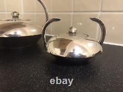 Escapade paris French silver plate art deco style tea set