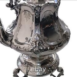 European Silverplated Tea Kettle With Chaffing Dish