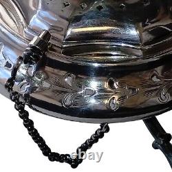 European Silverplated Tea Kettle With Chaffing Dish