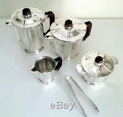 Exceptional French Art Deco Coffee & Tea Service by ERCUIS Algeria Model 193
