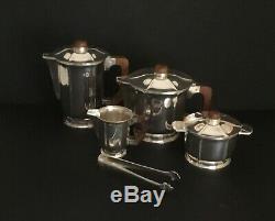 Exceptional French Art Deco Coffee & Tea Service by ERCUIS Algeria Model 193