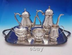 Exemplar by Watson Sterling Silver Tea Set 5-Piece with Silverplate Tray (#4574)