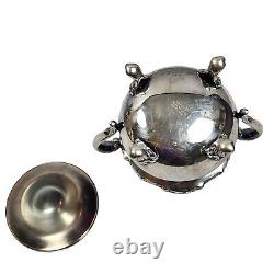 Exquisite Vintage Poole Silver-Plated Tea & Coffee Set With Ornate Tray