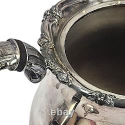 Exquisite Vintage Poole Silver-Plated Tea & Coffee Set With Ornate Tray