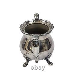 Exquisite Vintage Poole Silver-Plated Tea & Coffee Set With Ornate Tray