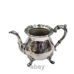Exquisite Vintage Poole Silver-Plated Tea & Coffee Set With Ornate Tray