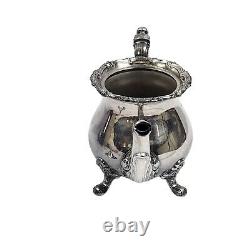 Exquisite Vintage Poole Silver-Plated Tea & Coffee Set With Ornate Tray