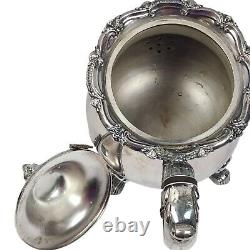 Exquisite Vintage Poole Silver-Plated Tea & Coffee Set With Ornate Tray