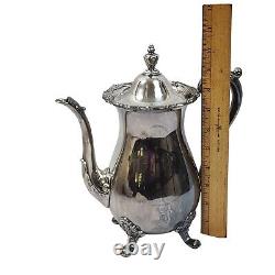 Exquisite Vintage Poole Silver-Plated Tea & Coffee Set With Ornate Tray