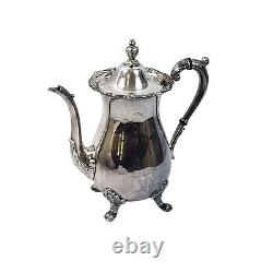 Exquisite Vintage Poole Silver-Plated Tea & Coffee Set With Ornate Tray