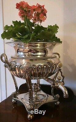 FABULOUS FINE QUALITY VICTORIAN SILVER PLATED TEA / WATER URN c. 1890