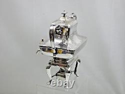 FINE ANTIQUE SILVER PLATED TEA URN SAMOVAR TEAPOT English 19th Cent not sterling