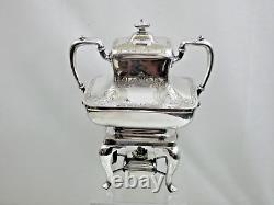 FINE ANTIQUE SILVER PLATED TEA URN SAMOVAR TEAPOT English 19th Cent not sterling