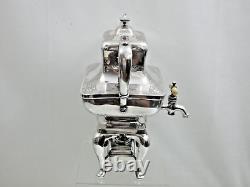 FINE ANTIQUE SILVER PLATED TEA URN SAMOVAR TEAPOT English 19th Cent not sterling