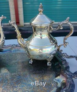 F. B. Rogers Co. 1883 Silver Plated 5 Piece Coffee & Tea Service Set Silverplate