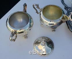 F. B. Rogers Co. 1883 Silver Plated 5 Piece Coffee & Tea Service Set Silverplate