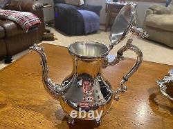 F. B. Rogers Lady Margaret Sterling Silver Plated Coffee & Tea Service