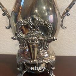 F B Rogers Silver Company Silver Plate Coffee Urn 1883, Complete With Heater