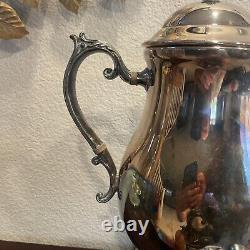 F B Rogers Silver Company Silver Plate Coffee Urn 1883, Complete With Heater