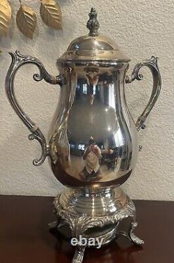 F B Rogers Silver Company Silver Plate Coffee Urn 1883, Complete With Heater