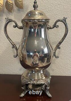 F B Rogers Silver Company Silver Plate Coffee Urn 1883, Complete With Heater