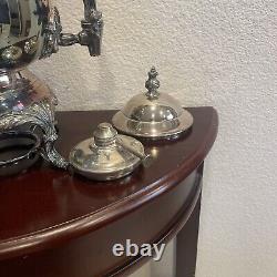 F B Rogers Silver Company Silver Plate Coffee Urn 1883, Complete With Heater