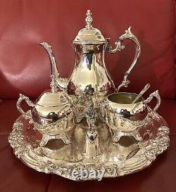 Fabulous Antiques Set of 6 Victorians FB Rogers Tea Set Silver Plate 1883