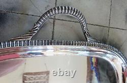 Fabulous Large Antique Silver Plate 29 Handled Tea Tray Barker Ellis