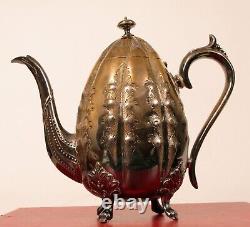 Fabulous Vintage Silver Plate Tea Coffee Pot Nice