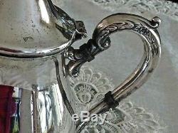 Fabulous Vintage Silver Plated Coffee & Tea Pot On Silver Plated Tray Viners