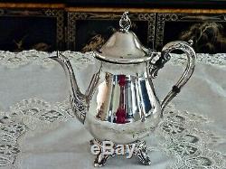 Fabulous Vintage Silver Plated Coffee & Tea Pot On Silver Plated Tray Viners