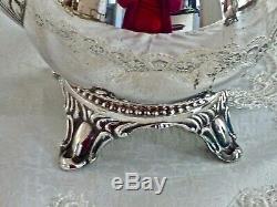 Fabulous Vintage Silver Plated Coffee & Tea Pot On Silver Plated Tray Viners