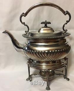 Fenton Brothers FBrs Ltd of Sheffield Tea Pot Kettle with Burner #1353