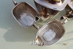 Five Piece Silver Plated Adams Tea Coffee Service Tray by SILVERCRAFT Sheffield