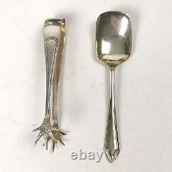 Four Piece Antique Silver Plate Tea & Coffee Set Ebonised Handle Reeded Design
