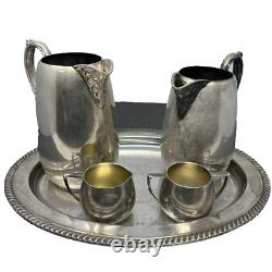 Four Piece Antique Silver Plated Tea Set