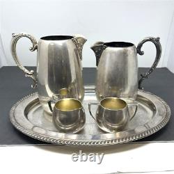 Four Piece Antique Silver Plated Tea Set