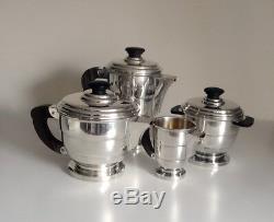 Four Piece French Art Deco Coffee/Tea Service Coffee Tea Sets