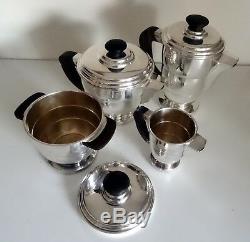 Four Piece French Art Deco Coffee/Tea Service Coffee Tea Sets