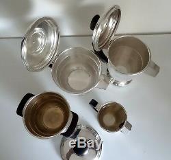 Four Piece French Art Deco Coffee/Tea Service Coffee Tea Sets