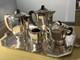 French Art Deco 1930 Coffee Tea Set Service Silver Plate Lanel Christofle Era