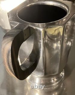 French Art Deco 1930 Coffee Tea Set Service Silver Plate Lanel Christofle Era