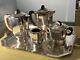 French Art Deco 1930's Coffee Tea Service Silver Plate Lanel Despres Ercuis Era