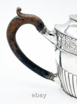 GEORGIAN SILVER PLATED TEAPOT c1770 LION DESIGN OLD SHEFFIELD PLATE