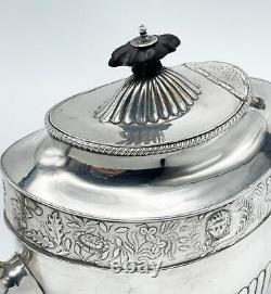 GEORGIAN SILVER PLATED TEAPOT c1770 LION DESIGN OLD SHEFFIELD PLATE